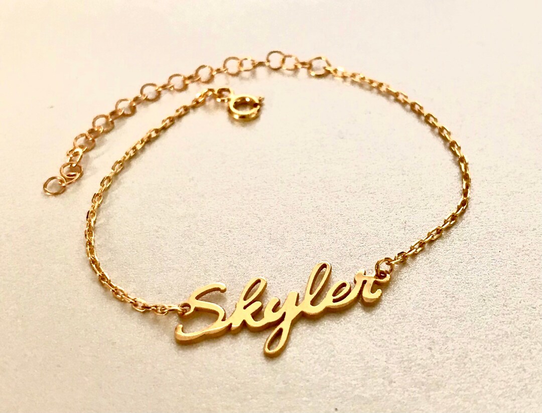 Name Bracelet Personalized Name Bracelet Personalized Gift Etsy