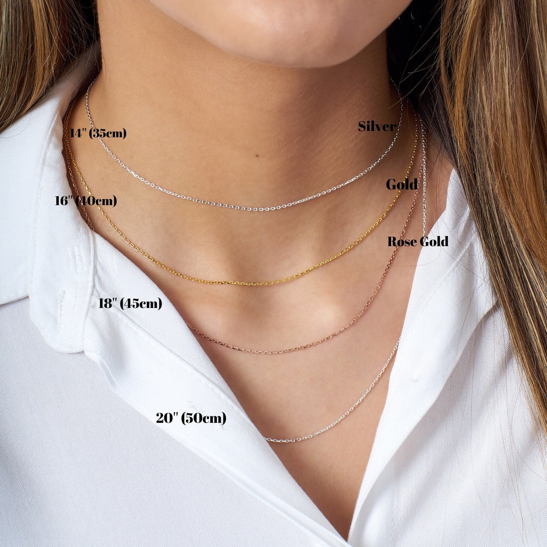 1.5mm Open Cable Link Chain Necklace – Anne Sportun Fine