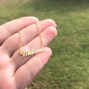 Personalized jewelry , Personalized name jewelry, Perfect gift for her , silver necklace , gold name necklace , Custom name necklace , Gift