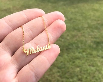 Personalized jewelry , Personalized name jewelry, Perfect gift for her , silver necklace , gold name necklace , Custom name necklace , Gift