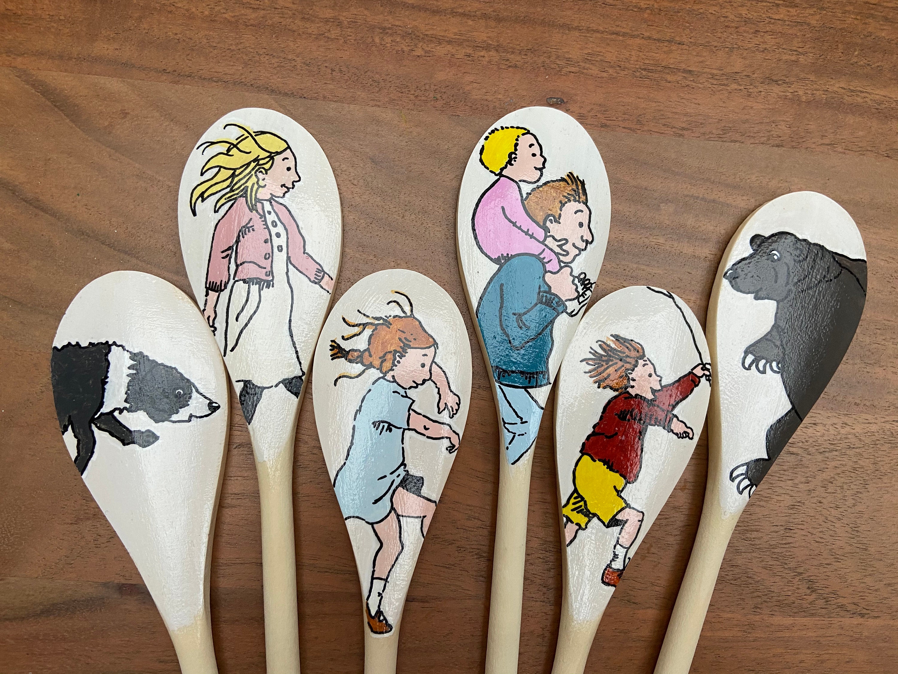 Were Going on a Bear Hunt Story Spoons Etsy UK