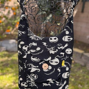 Jack Skellington Crossbody Bag: Bohemian Hippie Shoulder Bag