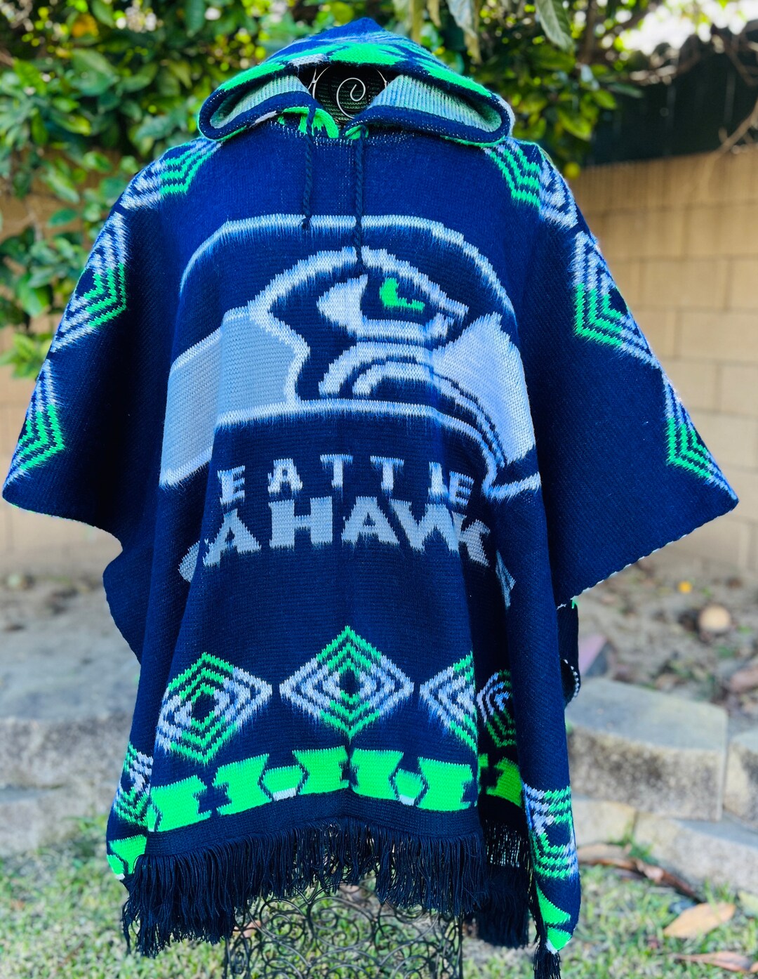 Handcrafted Sports Alpaca Poncho Alpaca Wool Very Thick Material ...