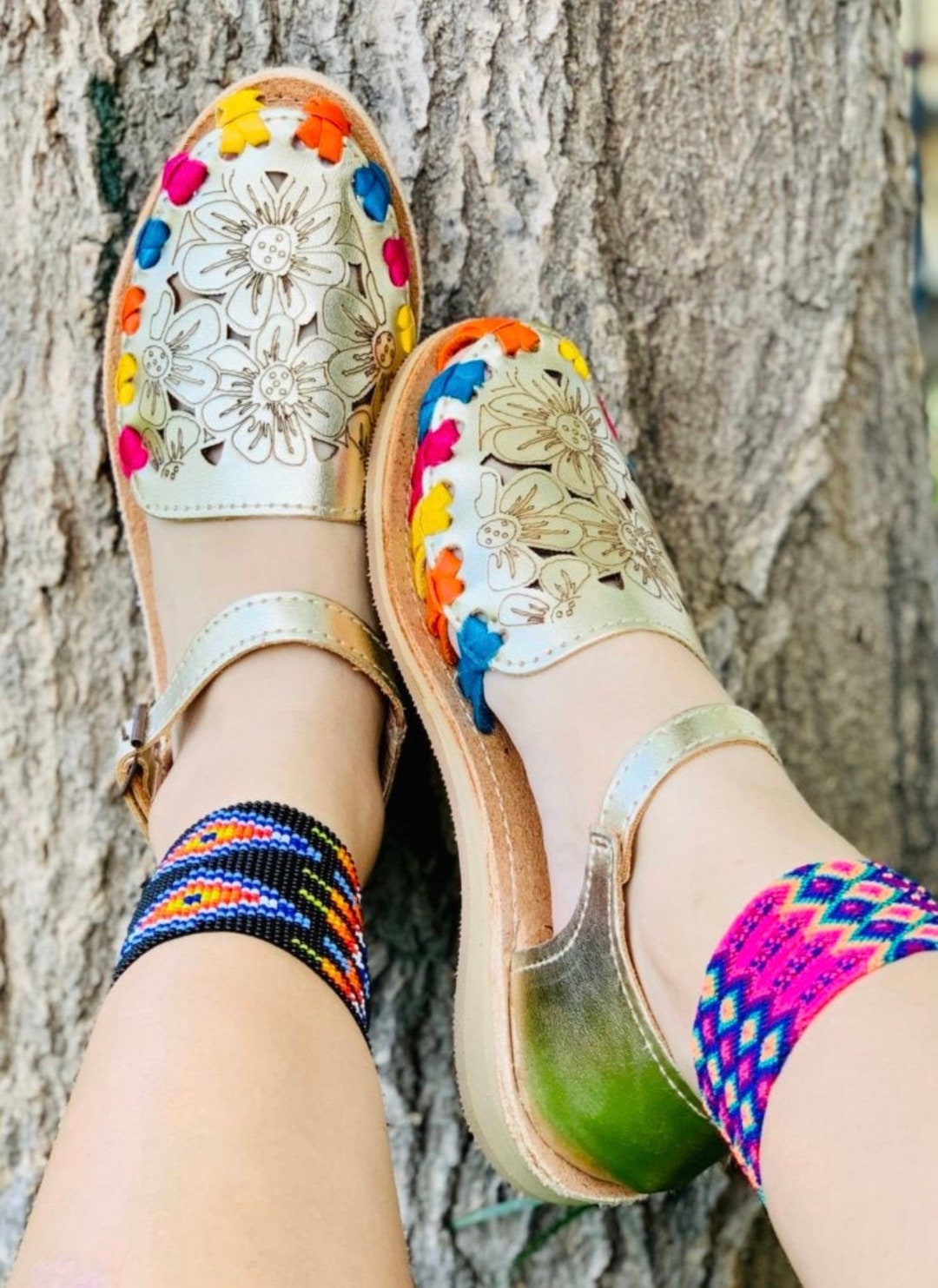 mexican leather huaraches women's