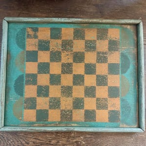 Antique-inspired Jade and Bittersweet Checkerboard