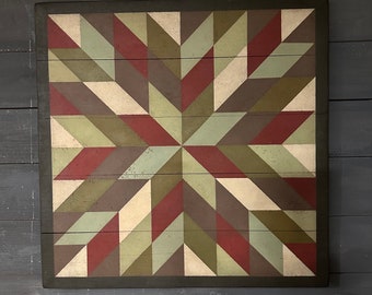 Indoor Barn Quilt - Vintage Starburst