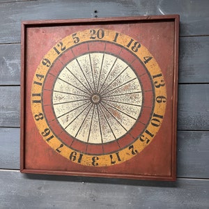 Primitive Wagon Wheel Dart Board decorative only image 4