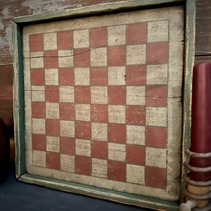 Vintage Green Checkerboard two Sizes Available - Etsy