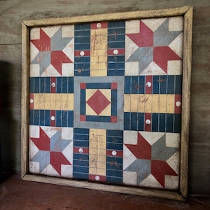 Americana Parcheesi Game Board