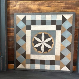 Folk art painting Inspired by 19th century Pennsylvania Blanket Chest