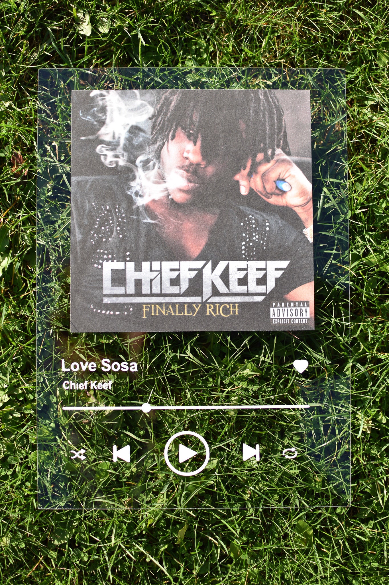 Love Sosa Chief Keef Spotify Aesthetic Song Poster/plaque 