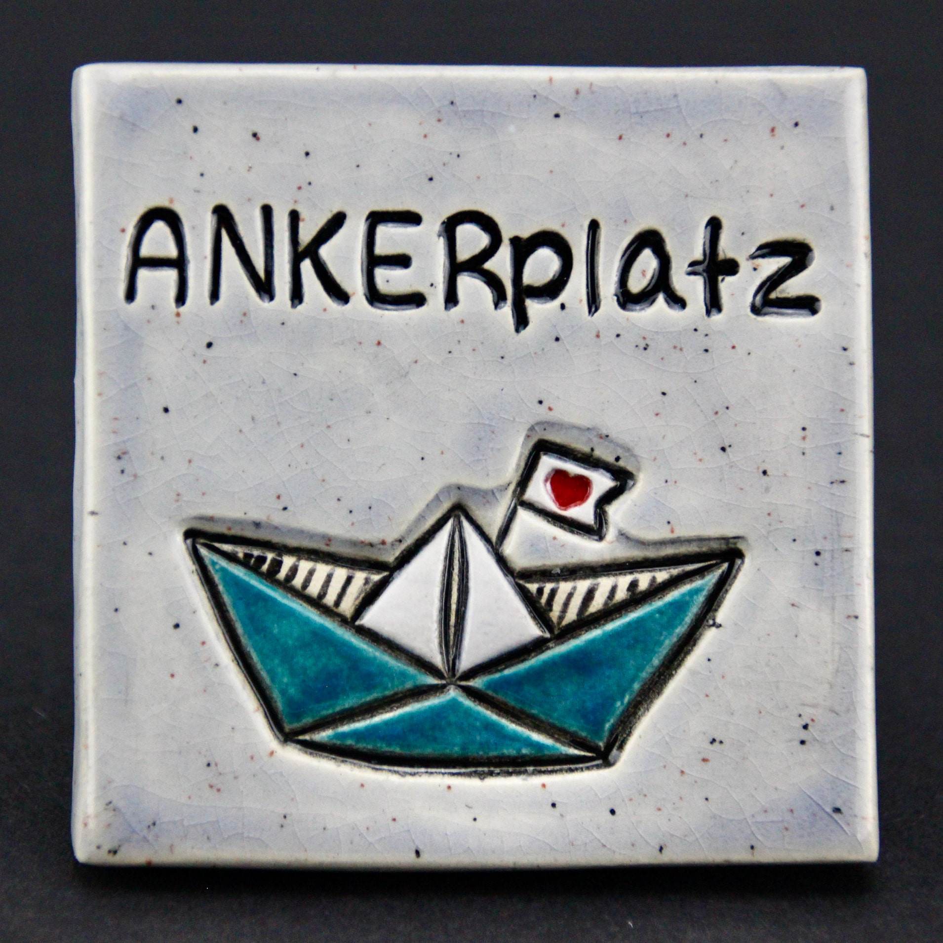 Ankerplatz Keramik Fliesen Kacheln Sprüche Schild Schiff Etsy