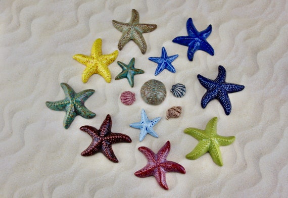 Buy Starfish Shell Ceramic Decoration Sea Urchin Maritime Balcony