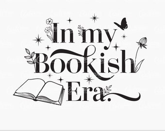 Bücherwurm SVG: Blumen Buchliebhaber Clipart, Schnittdatei, Sublimationsdatei