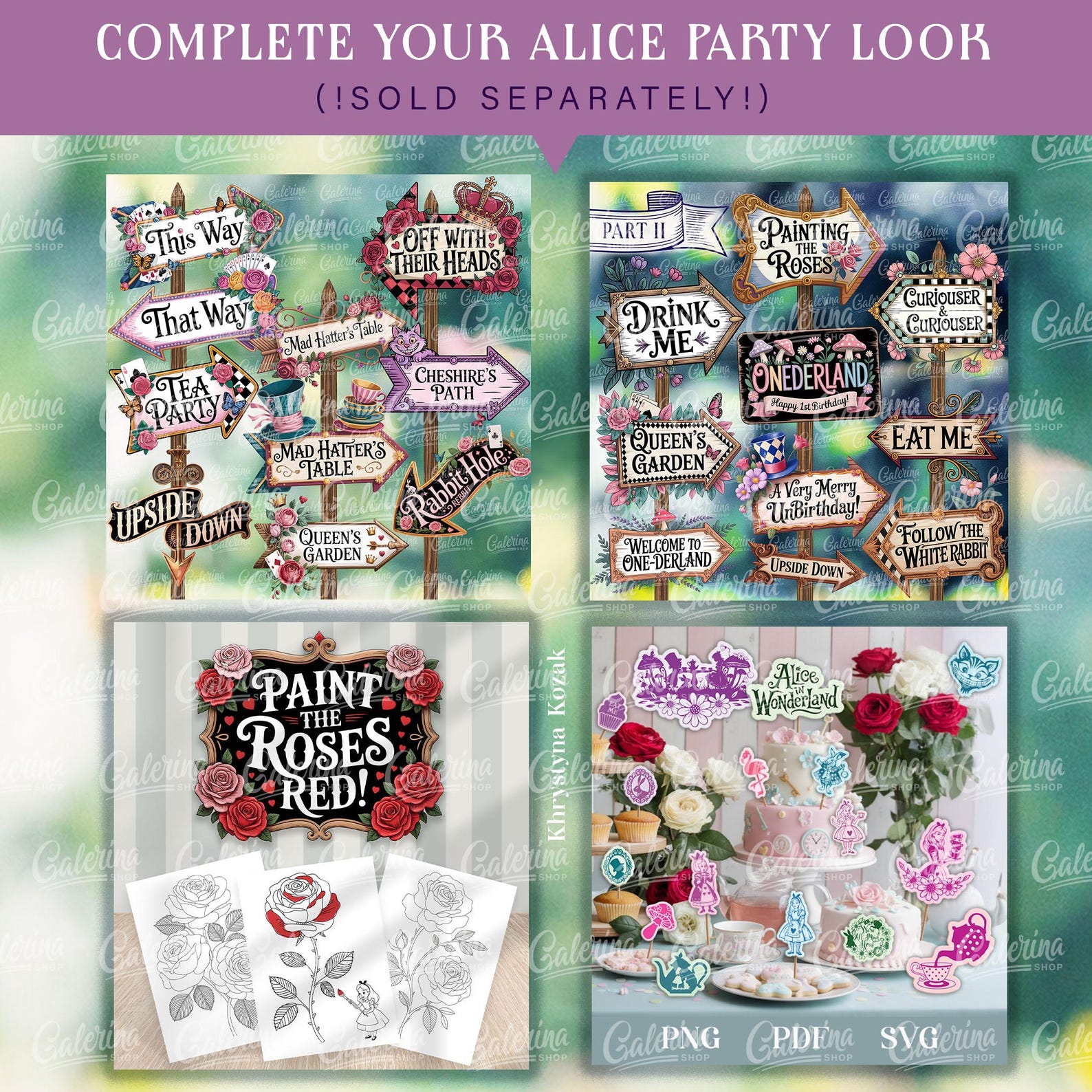Alice in Wonderland Party Labels SVG, Eat Me Drink Me Tags PNG, Vintage ...
