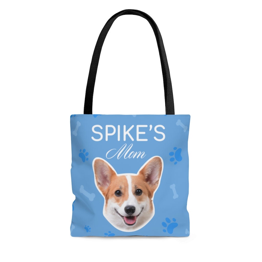 Custom Dog Mom Tote Bag Personalized Two Sided Dog Tote Etsy