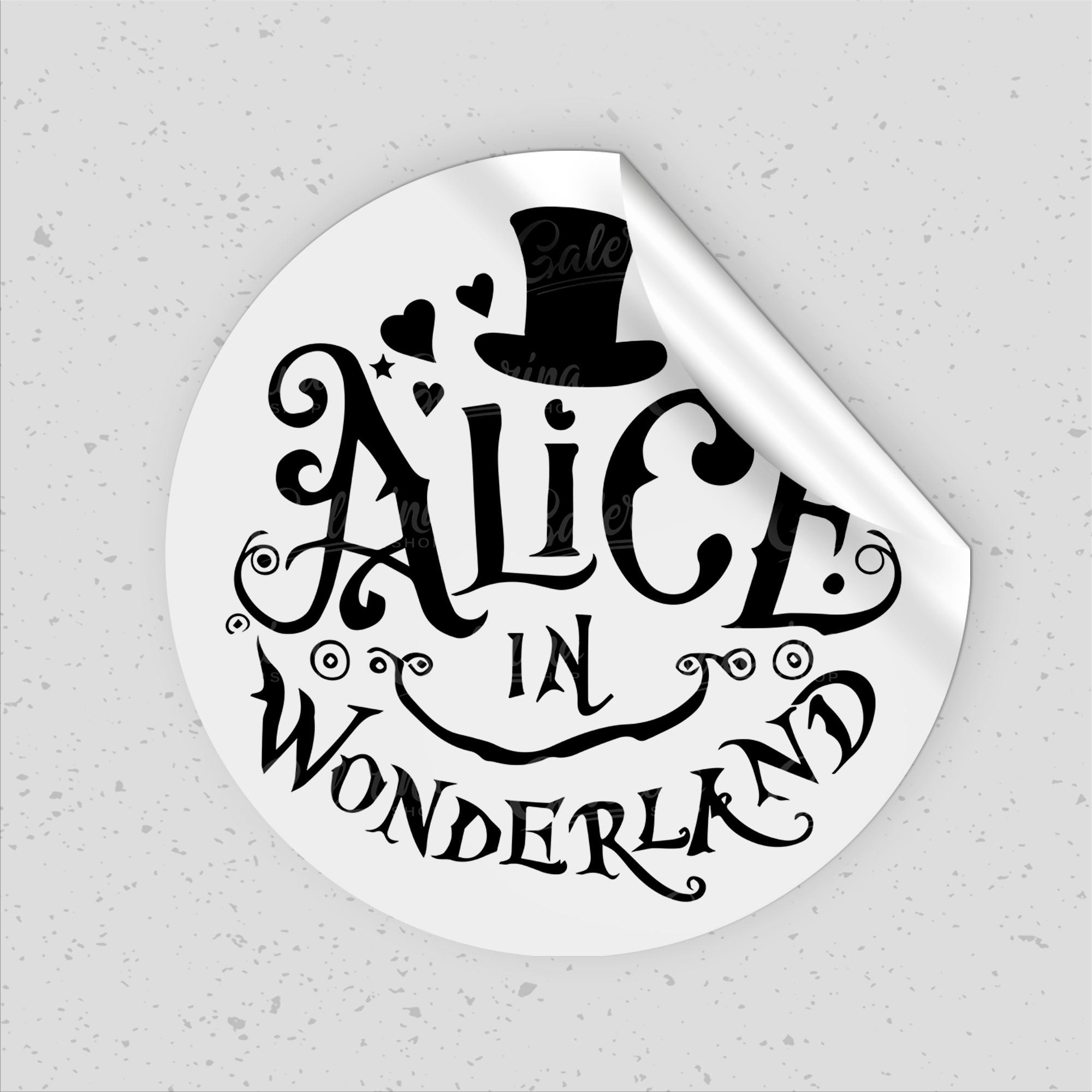 Alice in Wonderland SVG Bundle: Silhouette, Cricut Files, Tea Party PNG ...