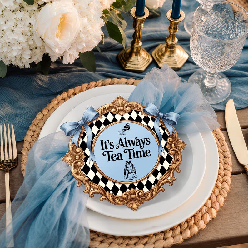 Alice Wonderland Tea Party Sign Printable, It’s Always Tea Time ...