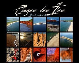 Plages des Îles. Poster of beach photos, professionally printed, ready for mounting / framing / hanging.