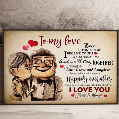 Carl and Ellie to My Love Once Upon A Time I Became Yours - Etsy