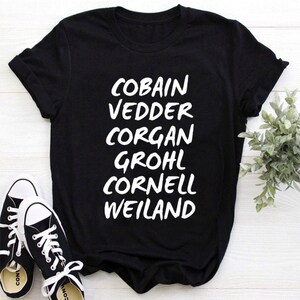 Cobain vedder grohl shirt clearance