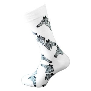 Man&Woman Unisex Funny Zebra Comfy Cotton Rich Socks