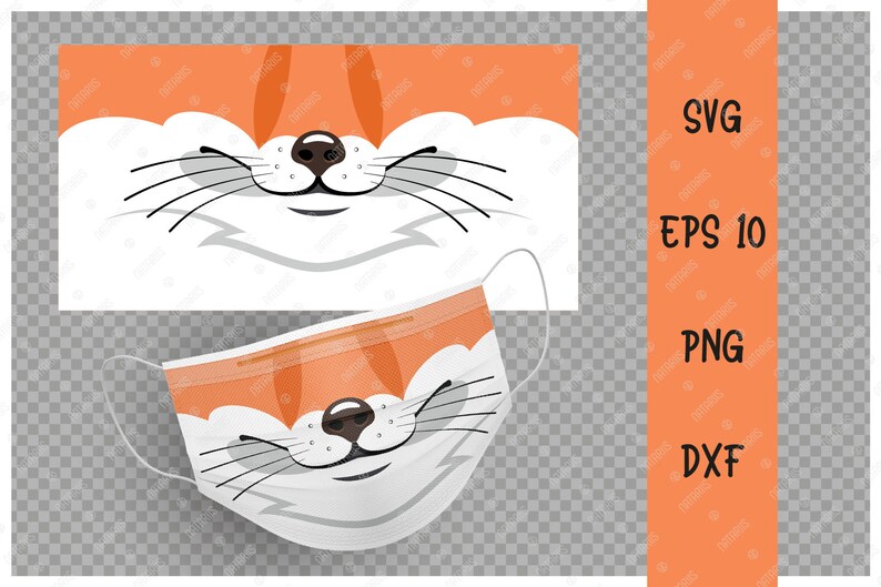 Download SVG Bundle. 9 Cute animals mouths for protective face mask. | Etsy