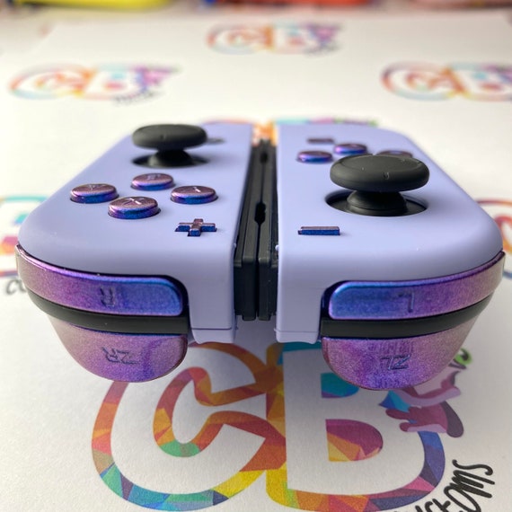 Custom Violet & Chameleon Blue Nintendo Switch Joycons Controllers,  Customized Joy-con Controllers, OLED Joy-cons, CB Customs Gaming -   Canada