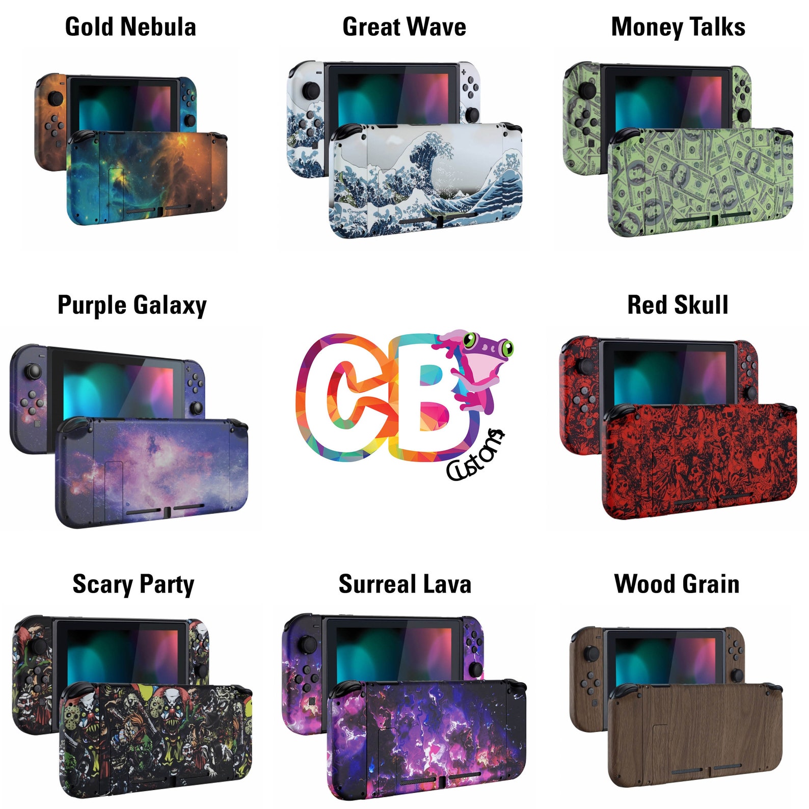 Nintendo Switch Custom HydroDipped Full Shell Kits Joycon Etsy