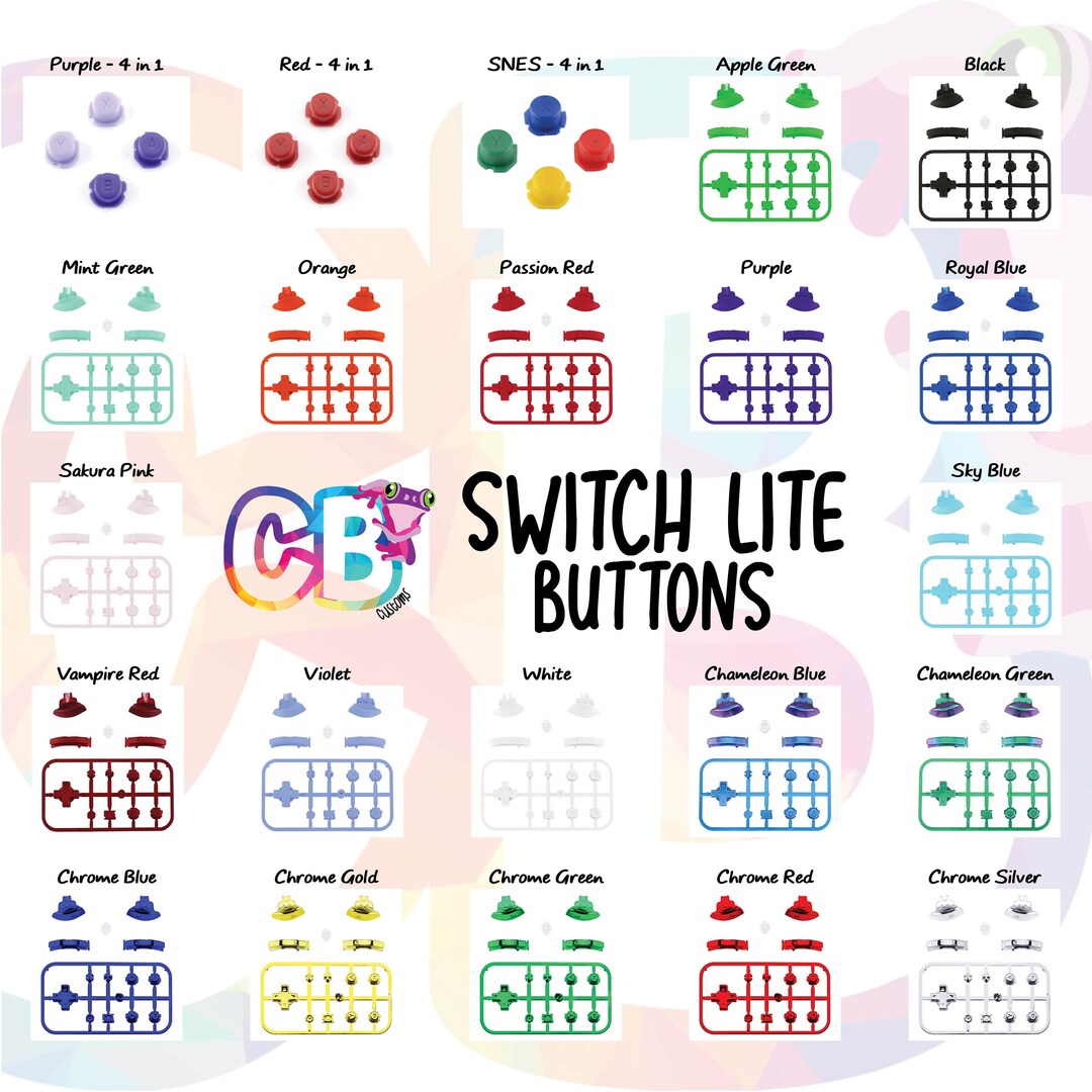 CB Customs Nintendo Switch Lite Buttons Custom Lite Buttons Etsy
