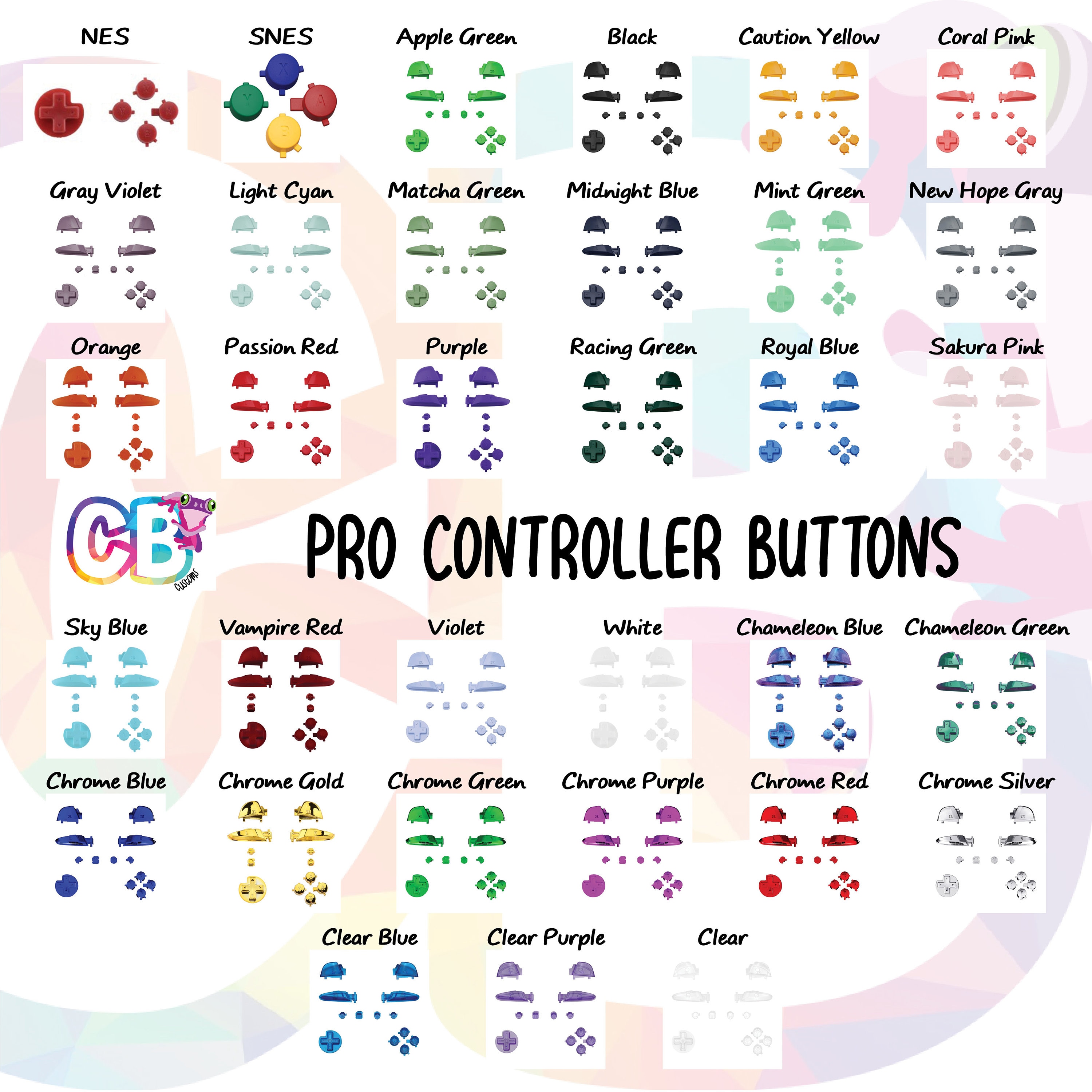 Nintendo Switch Pro Buttons Etsy