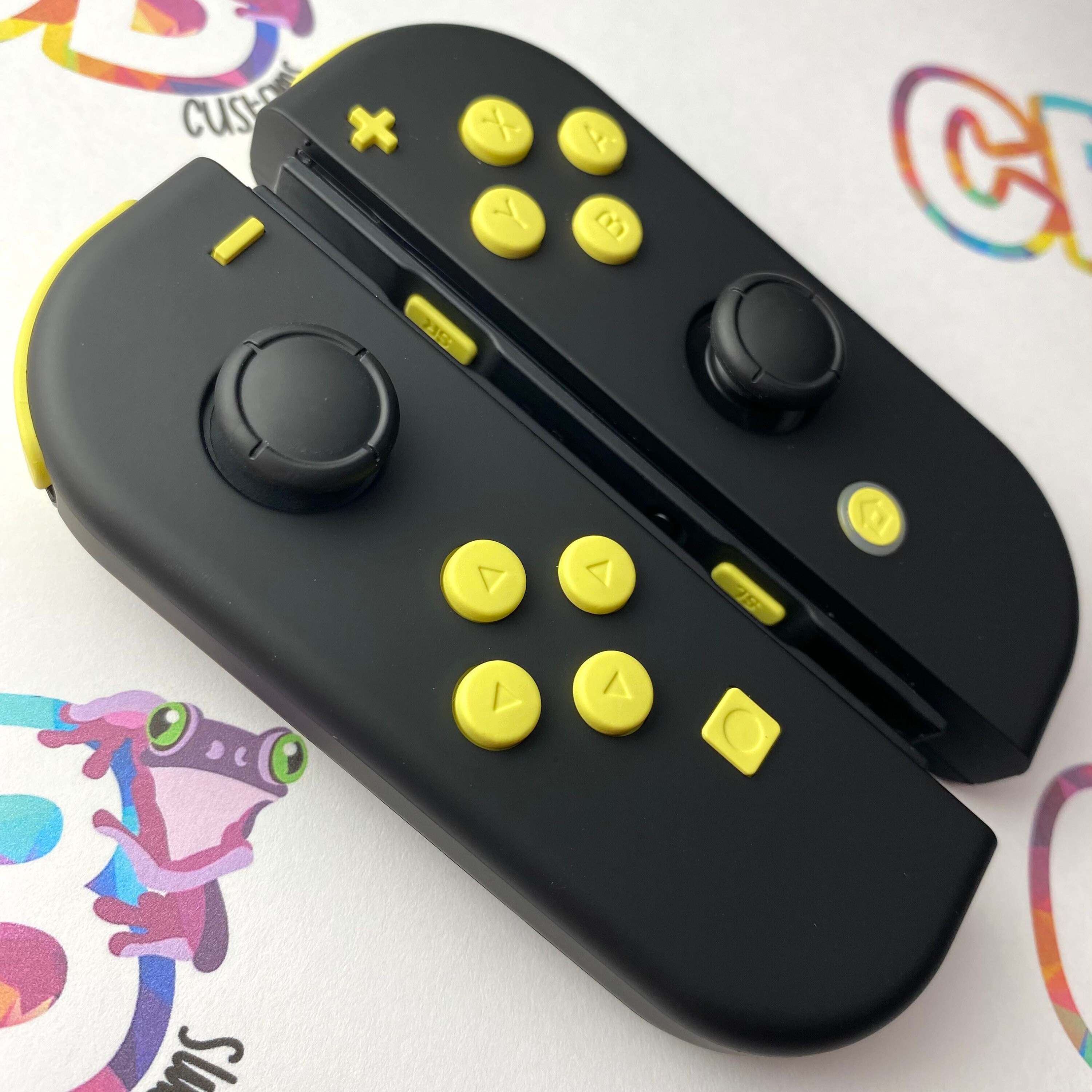 Custom Black & White Yin Yang Joycons Customized Joy-con 