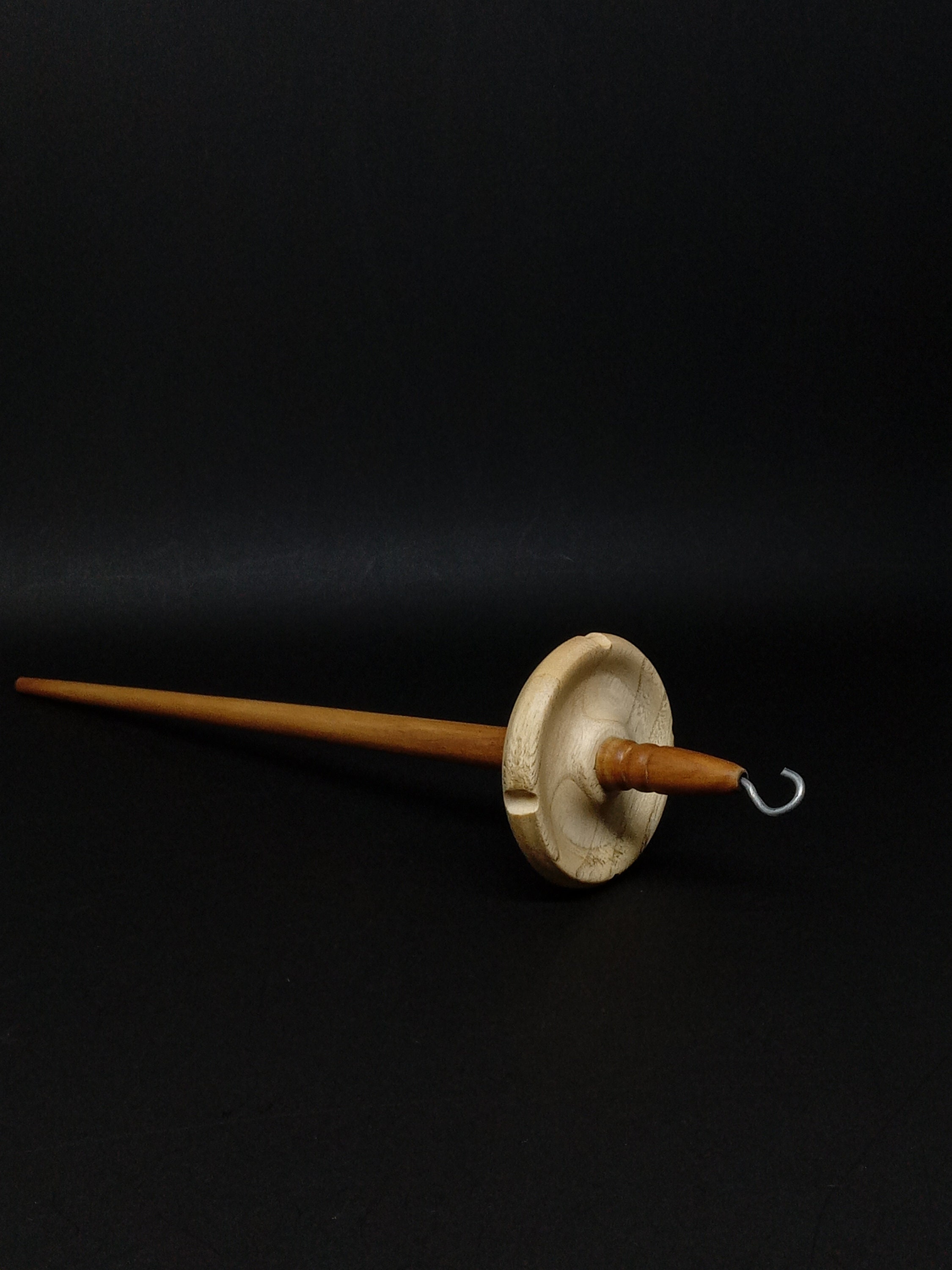 Yarn Spindle Top Whorl Drop Spindle Ergonomic Carved Design Yarn