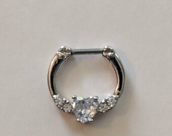 Freedom Fashion Glistening Multi-Gem Septum Clicker Freedom Fashion Glistening Multi-Gem Septum Clicker