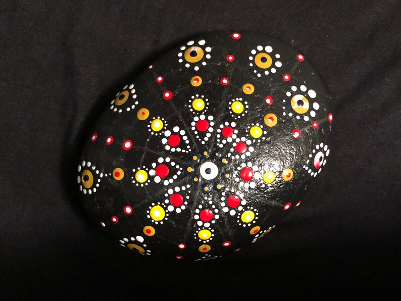 mandala on rock