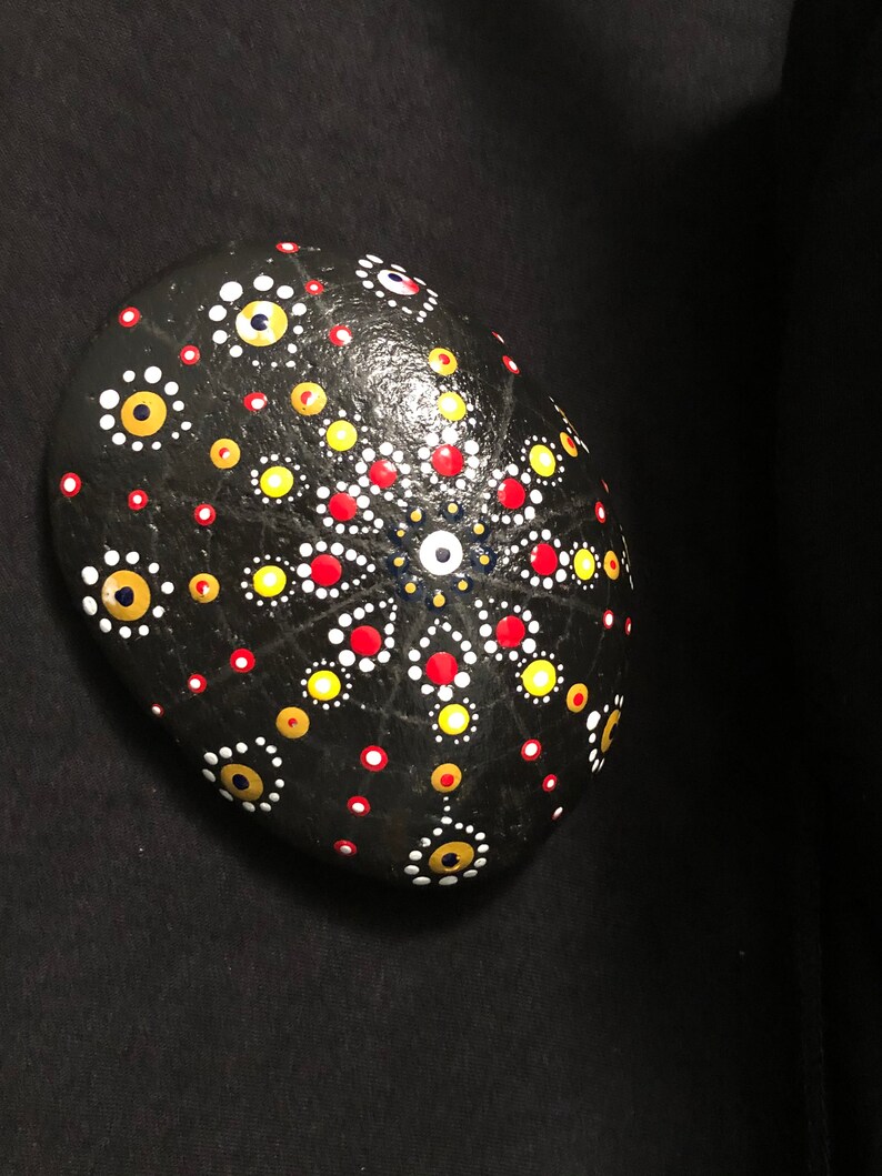 mandala on rock