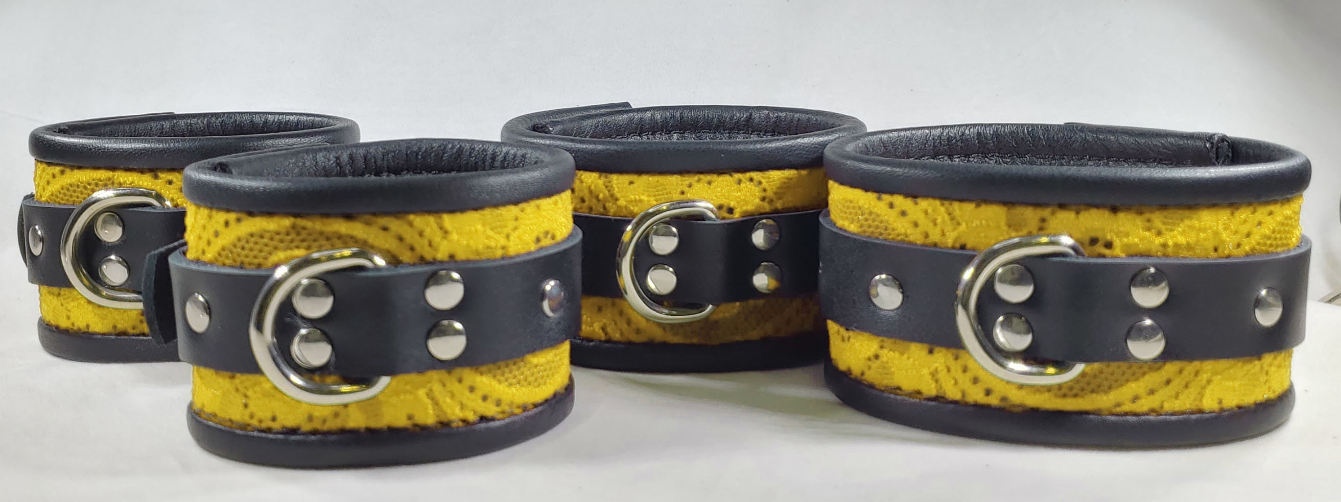 Restraint Set Wrists Ankles Collar Blindfold BDSM Leather & | Etsy