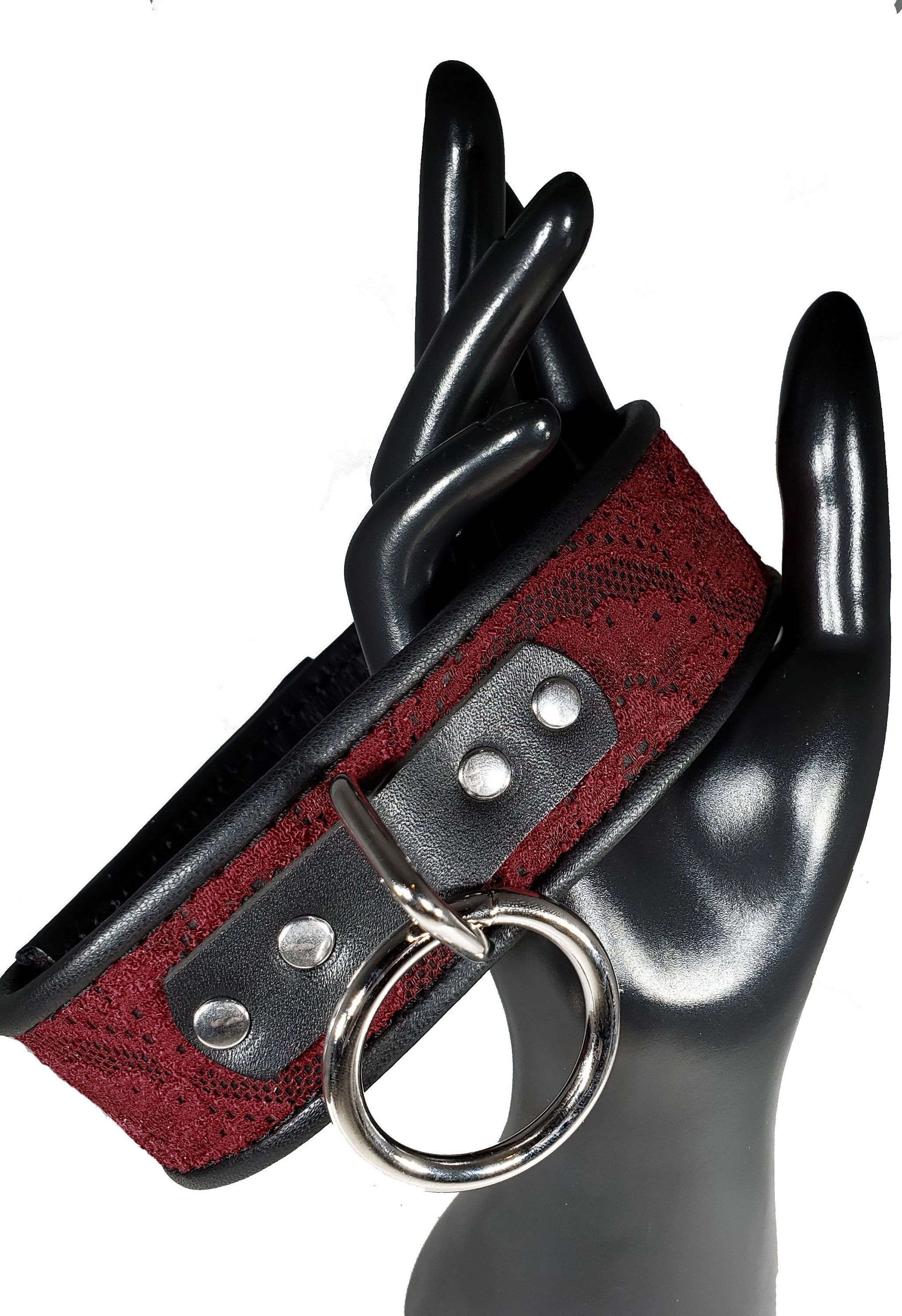 Submissive Collar & Cuff Set Lockable BDSM Leather Bondage | Etsy