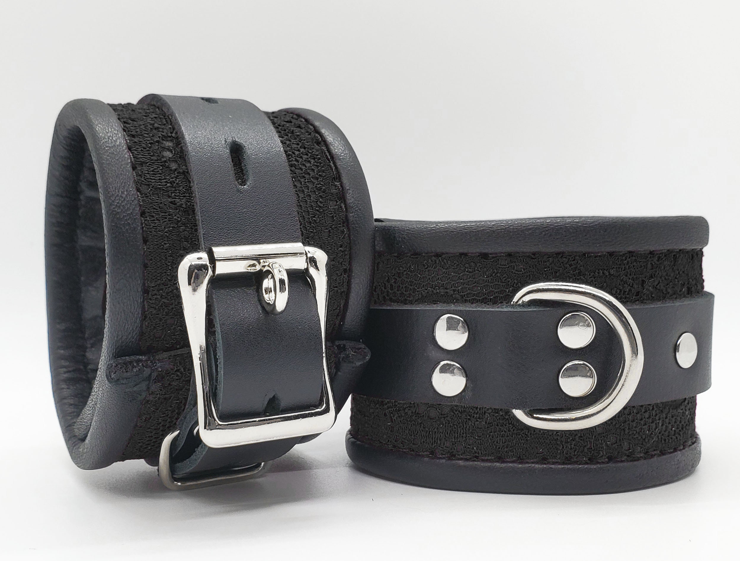 Submissive Collar & Cuff Set Lockable BDSM Leather Bondage | Etsy