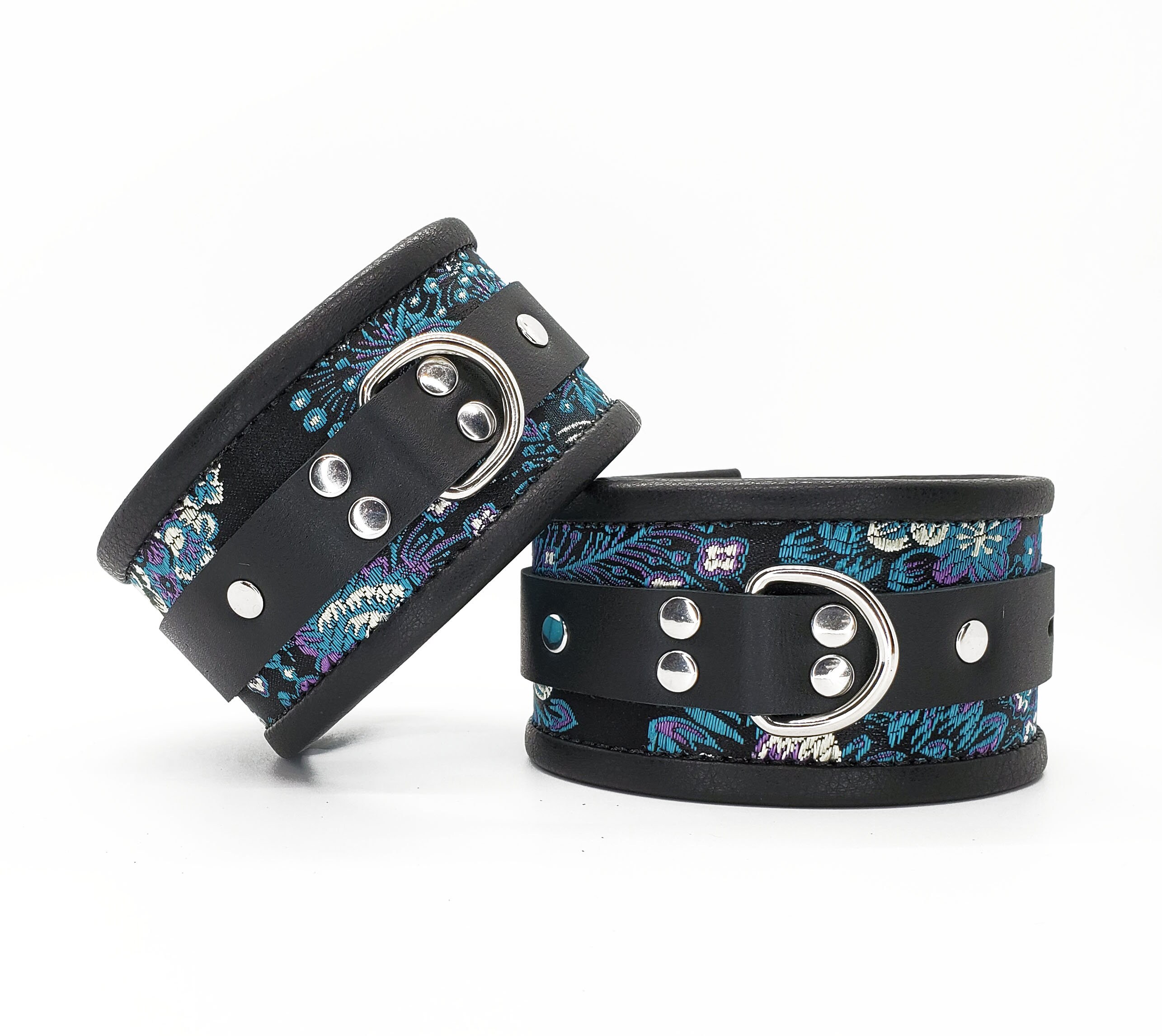 Maste Seies Wist & Ankle Cuff Set - Black - The Fallen Angel