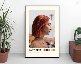 Lady Bird Poster / Movie Inspired Poster Print / Wall Decor / Home / Decor / Wall Art / Tracklist