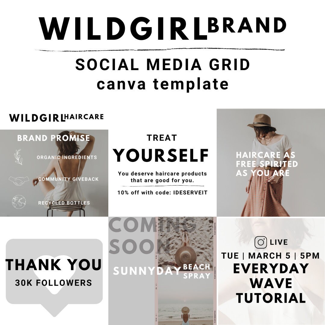 canva instagram grid template canva instagram grid template