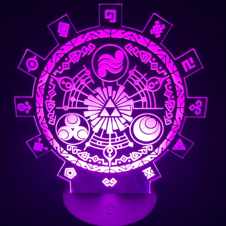 Legend of Zelda Skyward Sword Door of Time Led Acrylic Lamp Etsy
