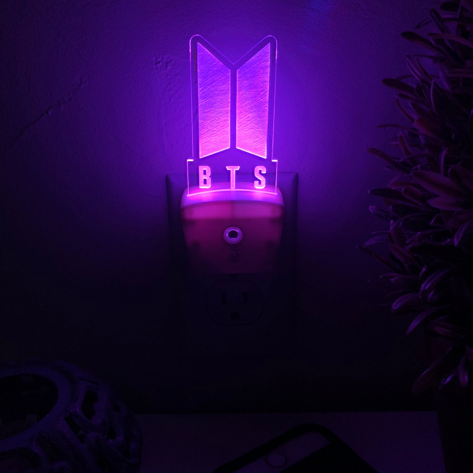 BTS Plug in LED Night Light Etsy