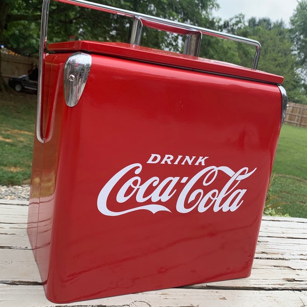 Vintage Style Coca-Cola Decal. ASSORTED SIZE White or Red.  High Quality Vinyl!!!
