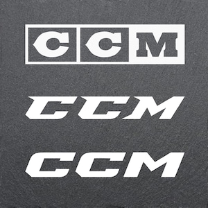 CCM Hockey Decals. YOU PICK style, size and Color.  High Quality Vinyl!!!