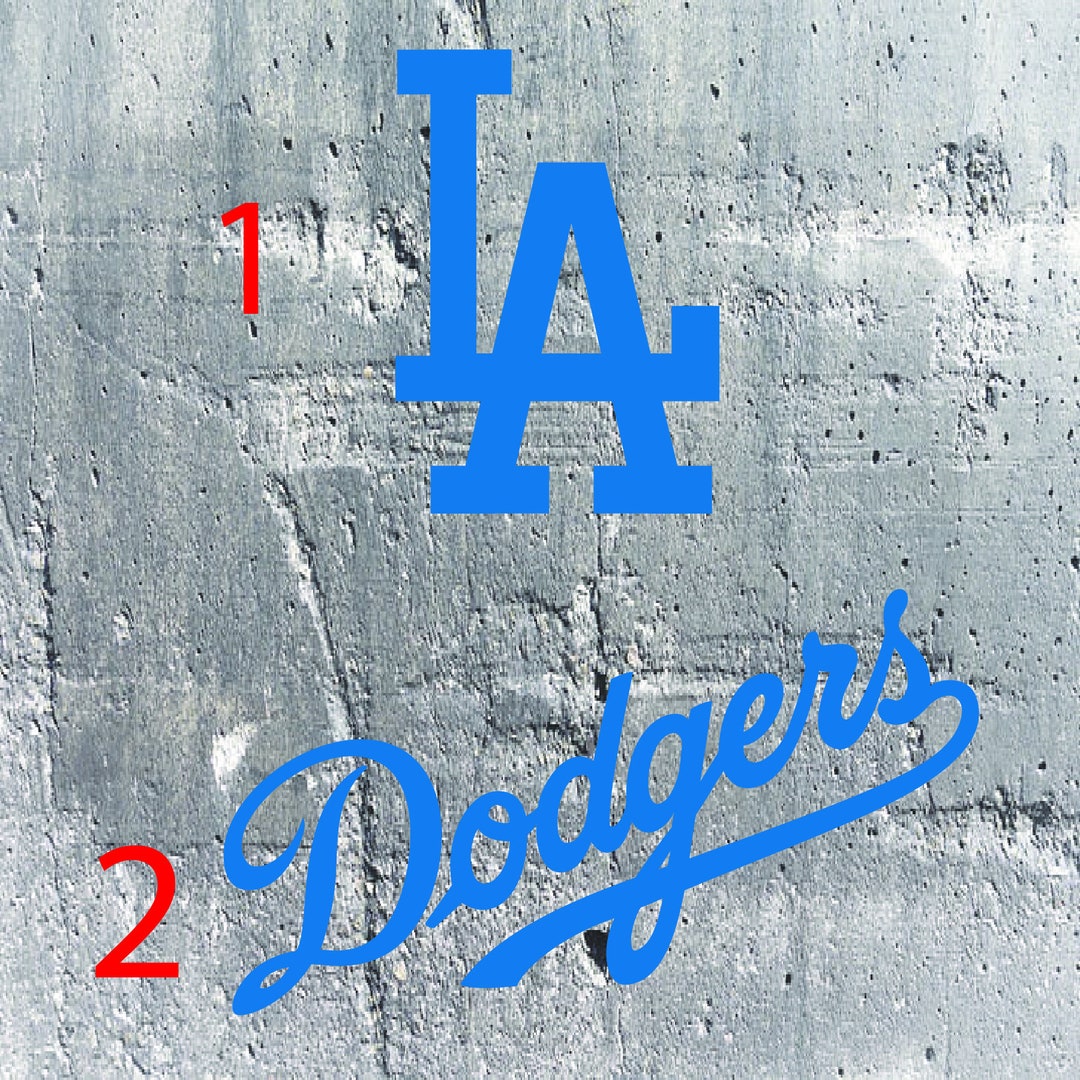 Los Angeles Dodgers Style Decals. YOU PICK Size and Color Etsy