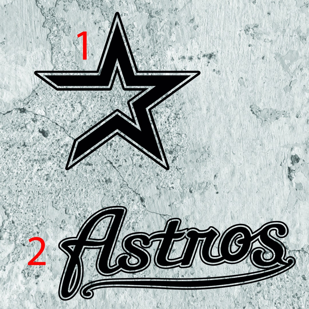 Houston Astros Decals. ASSORTED Color, Size & Style Options High