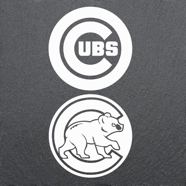 Chicago Cubs Decals.  ASSORTED Color, Size & Style Options! High Quality Vinyl!