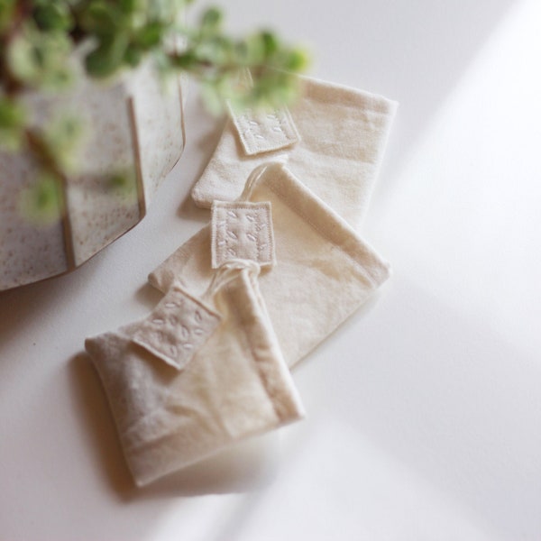 Reusable Tea Bags | Unbleached Organic Cotton